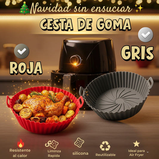 canastilla de silicona reutiizable Air Fryer